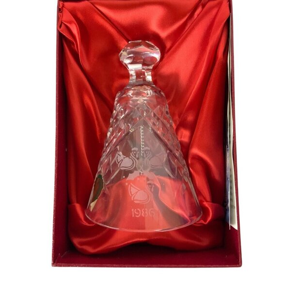 Vintage Waterford Crystal 12 Days of Christmas Bell 3 French Hens 1986 with Box - Picture 7 of 10
